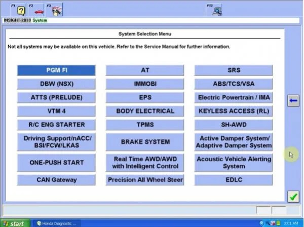 Honda HDS System