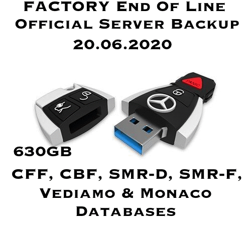 Mercedes Flashware Official Server Backup 630gb